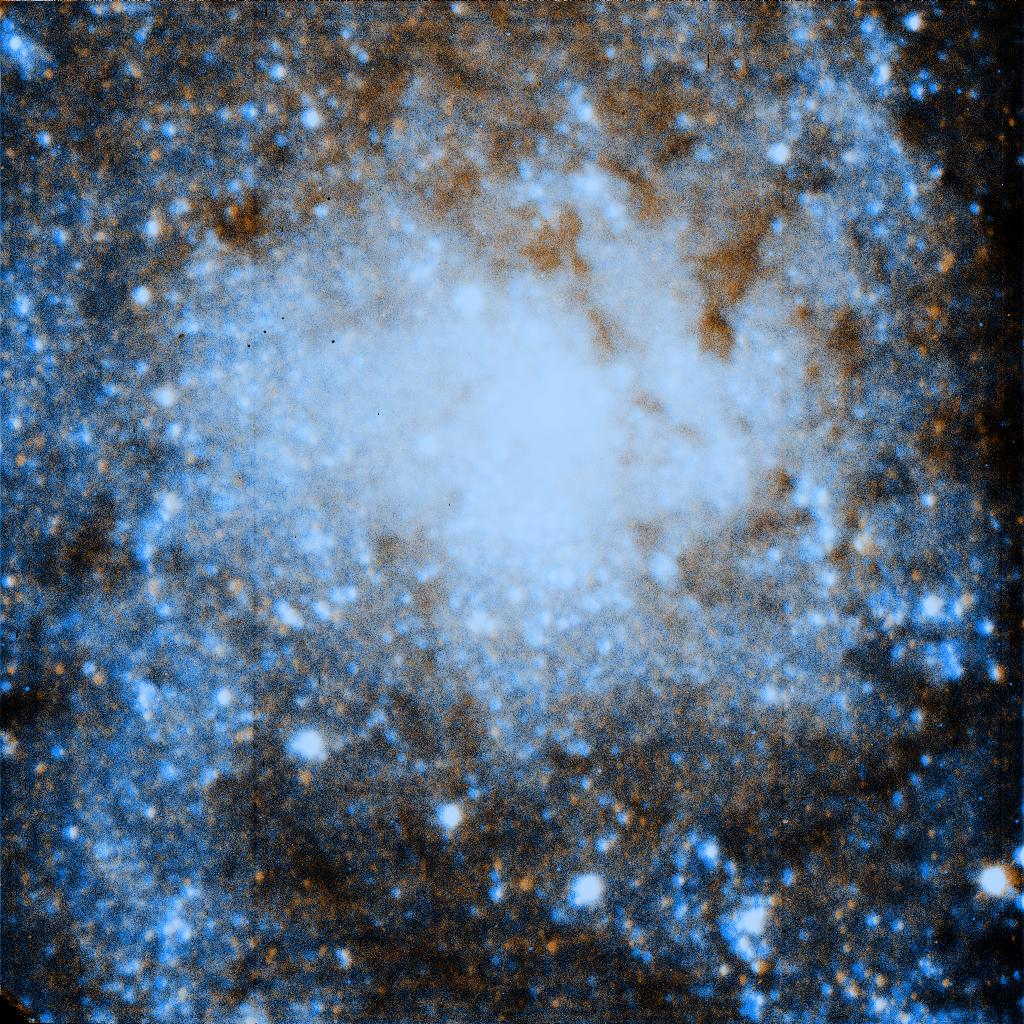 M33 in B and V